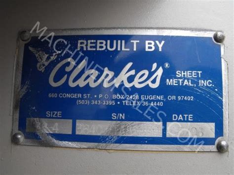 clarke's sheet metal eugene oregon|Home [clarkes.